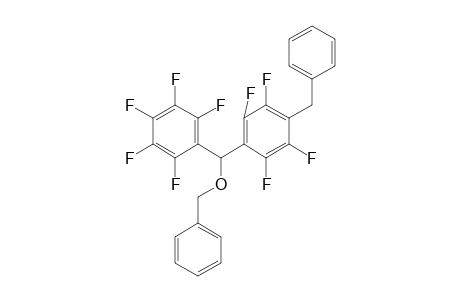 Benzyl (4-benzyl-2,3,5,6-tetrafluorophenyl)(pentafluorophenyl)methyl ether