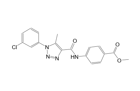 benzoic acid, 4-[[[1-(3-chlorophenyl)-5-methyl-1H-1,2,3-triazol-4-yl]carbonyl]amino]-, methyl ester