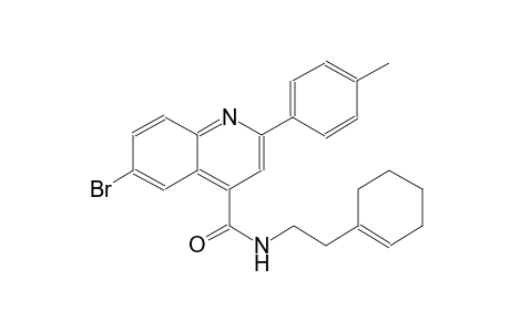 6-bromo-N-[2-(1-cyclohexen-1-yl)ethyl]-2-(4-methylphenyl)-4-quinolinecarboxamide