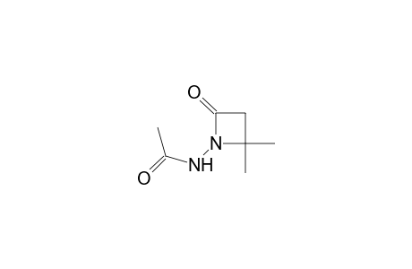 N-(2,2-dimethyl-4-oxidanylidene-azetidin-1-yl)ethanamide