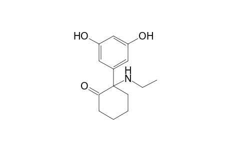 Methoxetamine-M (O-demethyl-HO-) MS2