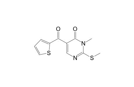 3-Methyl-2-(methylthio)-5-(thiophene-2-carbonyl)pyrimidin-4(3H)-one