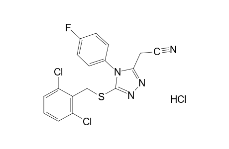 5-[(2,6-dichlorobenzyl)thio]-4-(p-fluorophenyl)-4H-1,2,4-triazole-3-acetonitilre, monohydrochloride