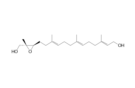 2,6,10,14-Tetramethyl-2R,3R-epoxy-6E,10E,14E-hexadecatrien-1,16-diol