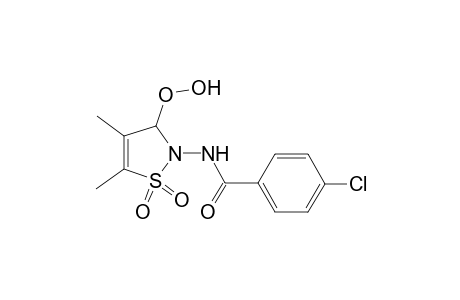 2-(4-Chlorobenzoylamino)-4,5-dimethyl-3-hydroperoxy-2,3-dihydroisothiazolie 1,1-dioxide