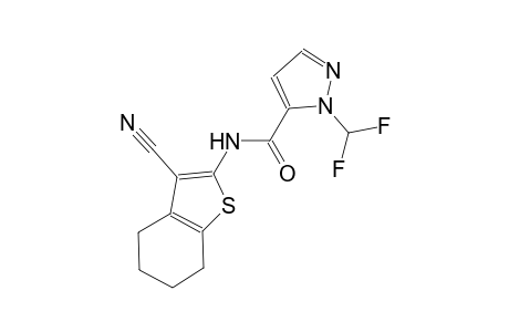N-(3-cyano-4,5,6,7-tetrahydro-1-benzothien-2-yl)-1-(difluoromethyl)-1H-pyrazole-5-carboxamide