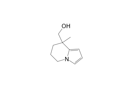 8-Indolizinemethanol, 5,6,7,8-tetrahydro-8-methyl-