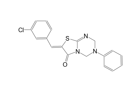 (7Z)-7-(3-chlorobenzylidene)-3-phenyl-3,4-dihydro-2H-[1,3]thiazolo[3,2-a][1,3,5]triazin-6(7H)-one