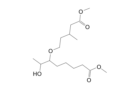 Octanoic acid, 6-(4-carboxy-3-methylbutoxy)-7-hydroxy-, dimethyl ester, (-)-