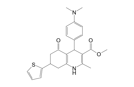 Methyl 4-(4-dimethylaminophenyl)-2-methyl-5-oxo-7-thiophen-2-yl-4,6,7,8-tetrahydro-1H-quinoline-3-carboxylate