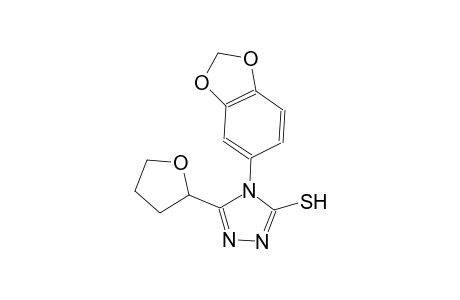 4H-1,2,4-triazole-3-thiol, 4-(1,3-benzodioxol-5-yl)-5-(tetrahydro-2-furanyl)-
