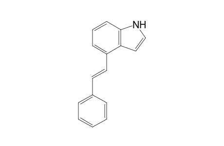 4-(2'-Phenylethenyl)-1H-indole