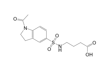4-{[(1-acetyl-2,3-dihydro-1H-indol-5-yl)sulfonyl]amino}butanoic acid
