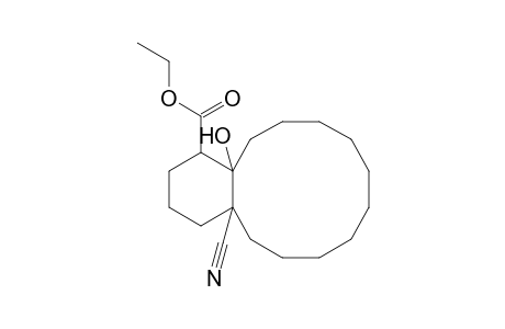 Ethyl 1-Cyano-12-hydroxybicyclo[10.4.0]hexadecane-13-carboxylate