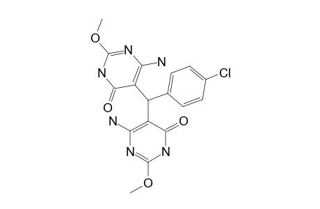 BIS-(6-AMINO-2-METHOXY-4-OXOPYRIMIDIN-5-YL)-4-CHLOROPHENYL-METHANE