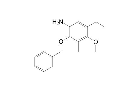 2-Benzyloxy-5-ethyl-4-methoxy-3-methyl aniline