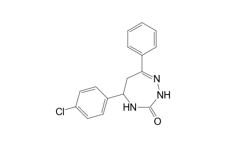 5-(4-Chlorophenyl)-7-phenyl-2,4,5,6-tetrahydro-3H-1,2,4-triazepin-3-one