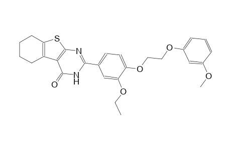 benzo[4,5]thieno[2,3-d]pyrimidin-4(3H)-one, 2-[3-ethoxy-4-[2-(3-methoxyphenoxy)ethoxy]phenyl]-5,6,7,8-tetrahydro-
