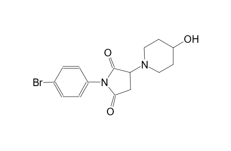 1-(4-bromophenyl)-3-(4-hydroxy-1-piperidinyl)-2,5-pyrrolidinedione