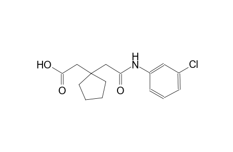 {1-[2-(3-chloroanilino)-2-oxoethyl]cyclopentyl}acetic acid