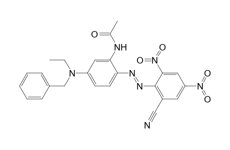 N-Benzyl-N-ethyl-3-acetamido-4-(2,4-dinitro-6-cyanophenylazo)aniline