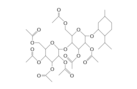 (1R,3R,4S)-P-Menthan-3-yl O-B-D-glucopyranosyl-(1->4)-B-D-glucopyranoside heptaacetate