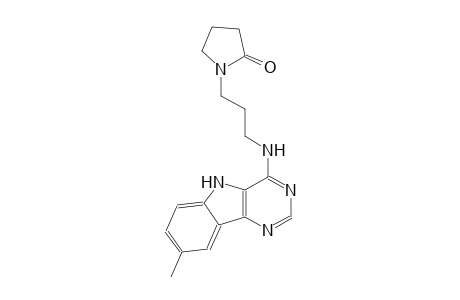 1-{3-[(8-methyl-5H-pyrimido[5,4-b]indol-4-yl)amino]propyl}-2-pyrrolidinone