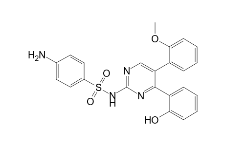 4-(2-Hydroxyphenyl)-5-(2-methoxyphenyl)-2-((4-aminophenyl)sulphonamido)pyrimidine