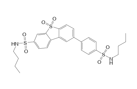 N-butyl-8-[4-(butylsulfamoyl)phenyl]-5,5-bis(oxidanylidene)dibenzothiophene-3-sulfonamide