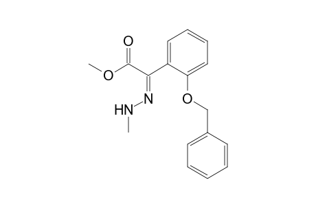 Benzeneacetic acid, alpha-(methylhydrazono)-2-(phenylmethoxy)-, methyl ester