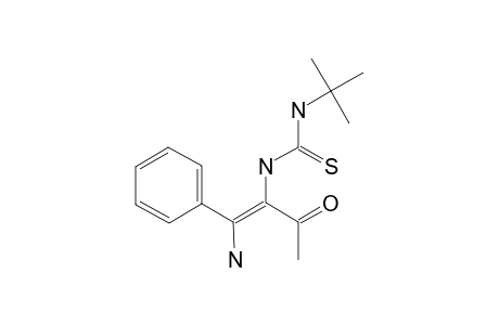 N-(1-ACETYL-2-AMINO-2-PHENYLETHENYL)-N'-(TERT.-BUTYL)-THIOUREA