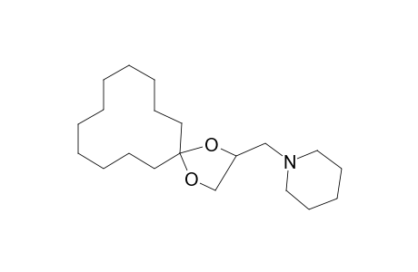1-(1,4-dioxaspiro[4.11]hexadec-2-ylmethyl)piperidine