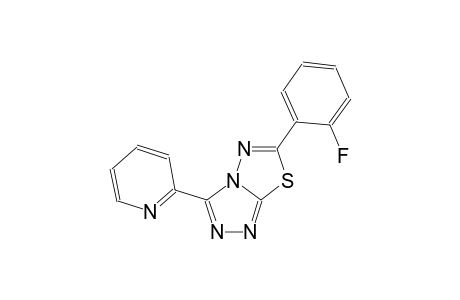 [1,2,4]triazolo[3,4-b][1,3,4]thiadiazole, 6-(2-fluorophenyl)-3-(2-pyridinyl)-