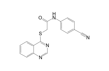 Acetamide, N-(4-cyanophenyl)-2-(4-quinazolinylthio)-
