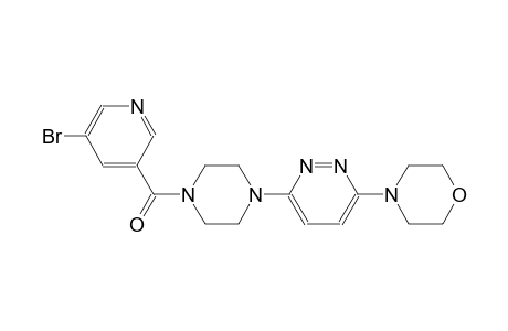 morpholine, 4-[6-[4-[(5-bromo-3-pyridinyl)carbonyl]-1-piperazinyl]-3-pyridazinyl]-