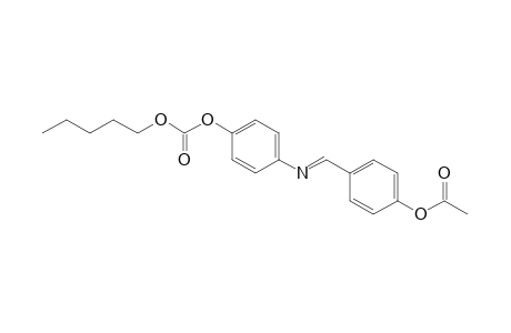 Carbonic acid, 4-[[4-(acetyloxy)phenyl]methylene]amino]phenyl pentyl ester