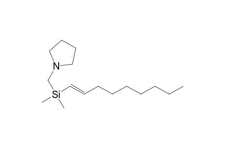Pyrrolidine, 1-[(dimethyl-1-nonenylsilyl)methyl]-, (E)-