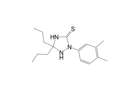 2-(3,4-Dimethylphenyl)-5,5-dipropyl-1,2,4-triazolidine-3-thione