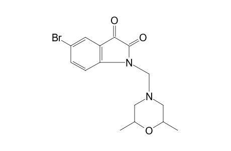 5-bromo-1-[(2,6-dimethylmorpholino)methyl]indole-2,3-dione