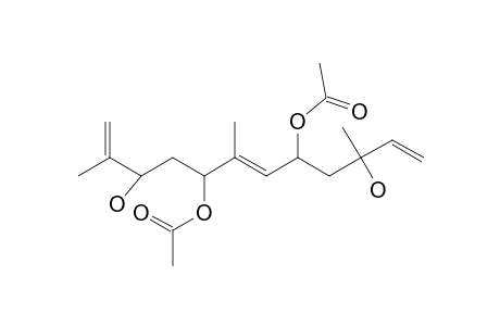 3,10-DIHYDROXY-5,8-DIACETOXY-1(2),11(12)-DEHYDROJARNESOL