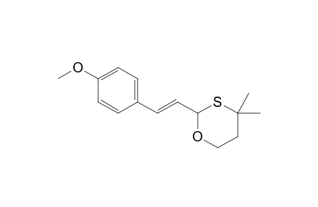 2-[(E)-2-(4-Methoxy-phenyl)-vinyl]-4,4-dimethyl-[1,3]oxathiane