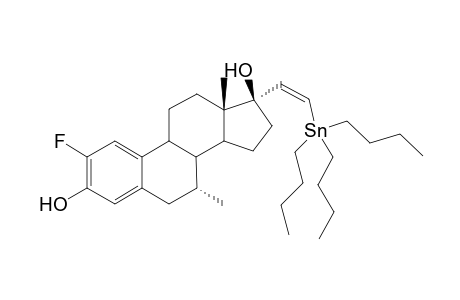 2-Fluoro-7-.alpha.-methyl-(17.alpha.,20Z)-21-(tri-n-butylstannyl)vinylestradiol