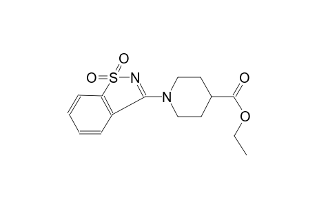 1-(1,1-Dioxo-1H-benzo[d]isothiazol-3-yl)-piperidine-4-carboxylic acid ethyl ester