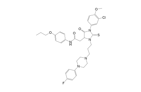 4-imidazolidineacetamide, 1-(3-chloro-4-methoxyphenyl)-3-[3-[4-(4-fluorophenyl)-1-piperazinyl]propyl]-5-oxo-N-(4-propoxyphenyl)-2-thioxo-