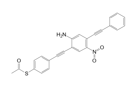 2-(4-Acetylthiophenylethynyl)-4-nitro-5-phenylethynylaniline