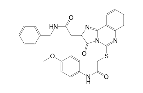 2-({2-[2-(benzylamino)-2-oxoethyl]-3-oxo-2,3-dihydroimidazo[1,2-c]quinazolin-5-yl}sulfanyl)-N-(4-methoxyphenyl)acetamide