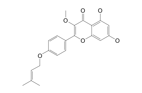 5,7-DIHYDROXY-3-METHOXY-4'-(3-METHYLBUT-2-ENYLOXY)-FLAVONE