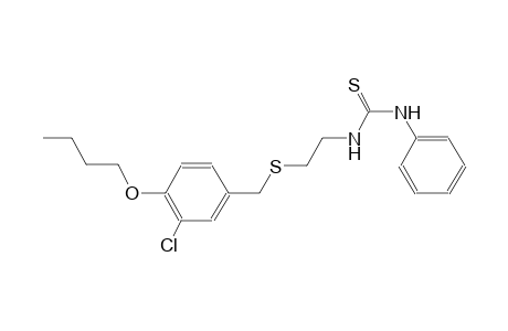 N-{2-[(4-butoxy-3-chlorobenzyl)sulfanyl]ethyl}-N'-phenylthiourea