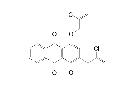 2-(2'-CHLOROPROP-2'-ENYL)-4-(2'-CHLOROPROP-2-ENYLOXY)-1-HYDROXY-ANTHRAQUINONE