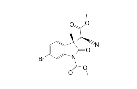 6-BrOMO-3-METHYL-2-OXINDOLE;METHYL-3-(1-CYANO-2-METHOXY-2-OXOETHYL)-6-BrOMO-2,3-DIHYDRO-3-METHYL-1H-2-OXINDOLE-1-CARBOXYLATE